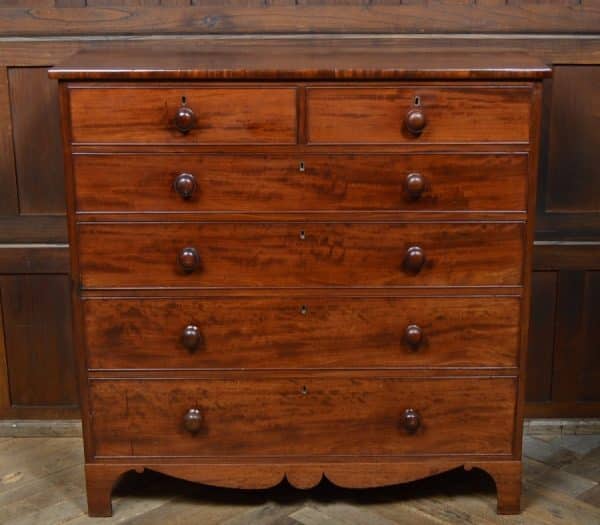 Early Victorian Mahogany Chest Of Drawers SAI2899 Antique Chest Of Drawers 11