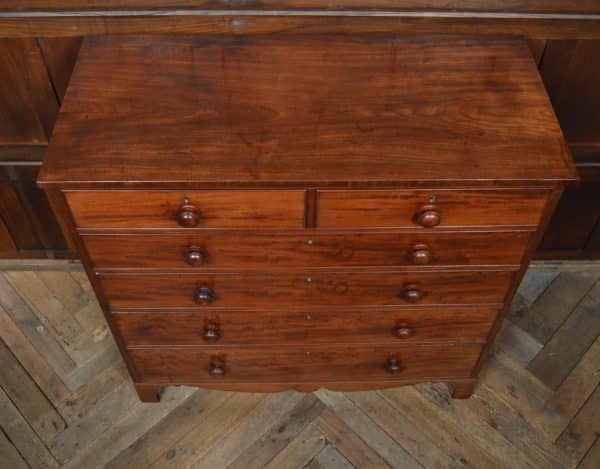 Early Victorian Mahogany Chest Of Drawers SAI2899 Antique Chest Of Drawers 4