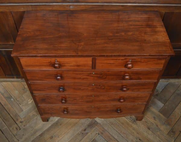 Early Victorian Mahogany Chest Of Drawers SAI2899 - Image 2