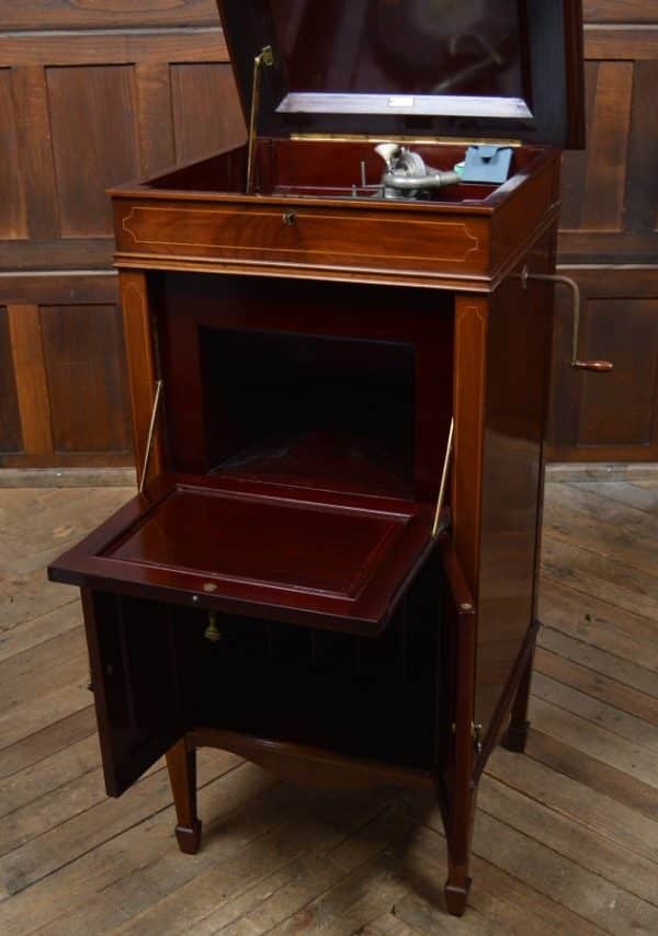 Edwardian Mahogany Maestro Cabinet Gramophone sai2896 Antique Cabinets 18