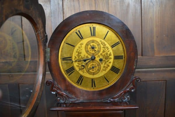 Victorian Scottish Mahogany Drum Head Longcase Clock SAI2897 Antique Clocks 19