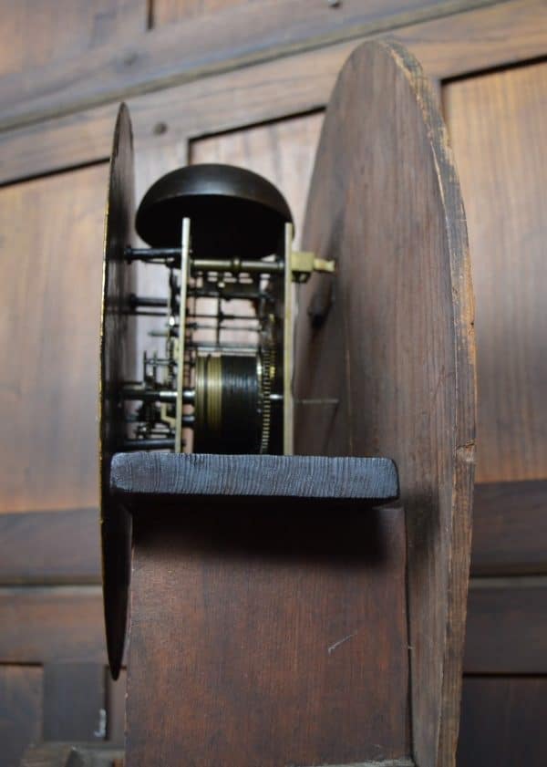 Victorian Scottish Mahogany Drum Head Longcase Clock SAI2897 Antique Clocks 13