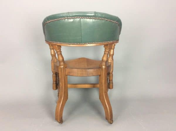 Late Victorian Desk Chair c1890 desk chair Antique Chairs 8