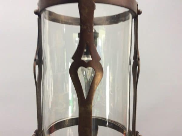 Arts & Crafts Brass Lantern c1900 - Image 7