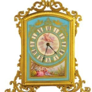 Thomas Cole Style Porcelain Dial Strutt Clock Antique Clocks