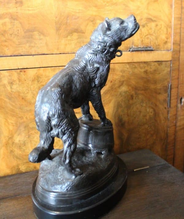Bronze Sculpture of Guard Dog bronze Antique Collectibles 8
