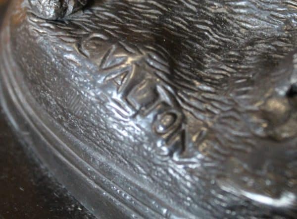 Bronze Sculpture of Guard Dog - Image 4