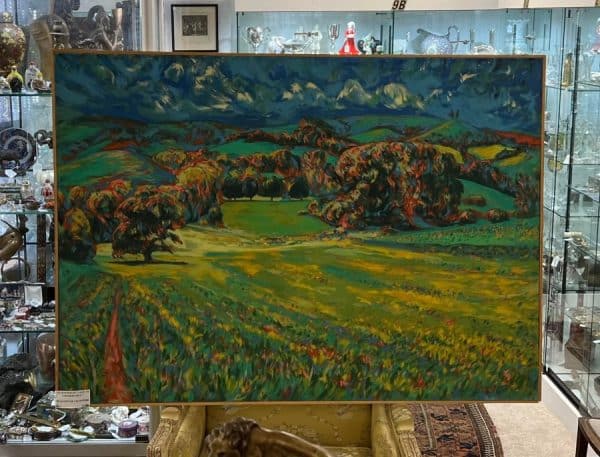 Large Canvas Symondsbury Dorset - Image 2