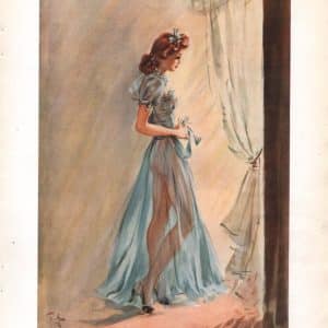DAVID WRIGHT 1940’s ORIGINAL PRINT – ‘RAY OF SUNSHINE’ NOT A COPY OR REPRODUCTION Antique Print Antique Art