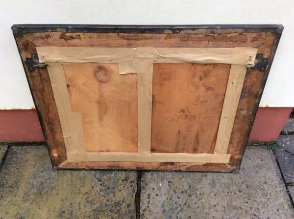 Large Arts & Crafts Copper Wall Mirror c1900 - Image 7