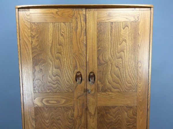 Mid Century Ercol Windsor Elm Single Wardrobe ercol Antique Furniture 10