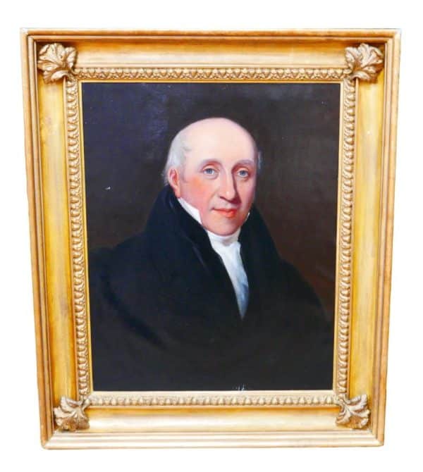 19th Century Oil On Canvas Portrait Of A Gentleman