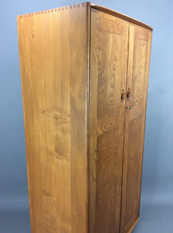 Mid Century Ercol Windsor Elm Single Wardrobe - Image 5