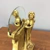 Large Art Nouveau Figural Mirror by Goldscheider c1895 - Image 2