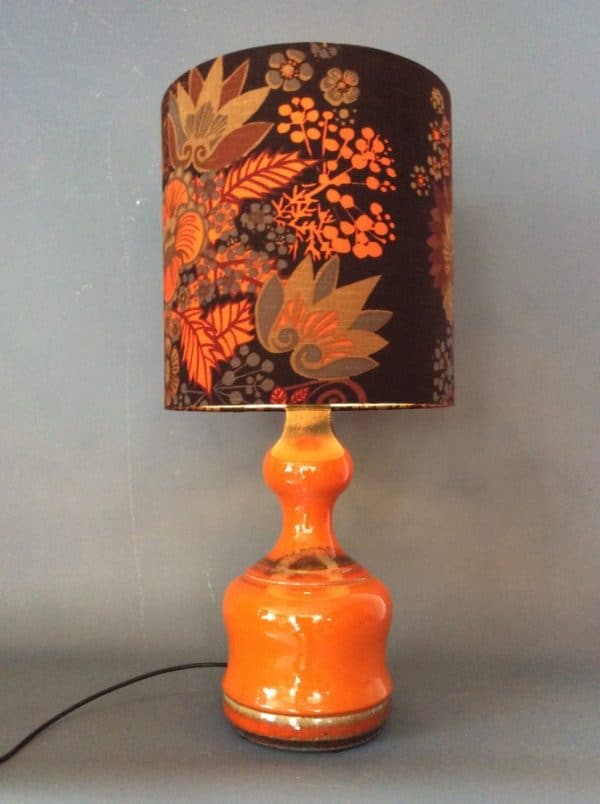 Mid Century West German Ceramic Table Lamp c1960’s/70’s lighting Antique Lighting 3
