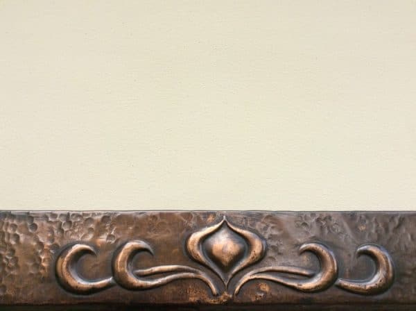 Large Arts & Crafts Copper Wall Mirror c1900 - Image 2