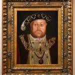 King Henry VIII 16th-17th Oil Portrait On Oak Panel Circle Of Hans Holbein The Younger Antique Paintings Antique Art