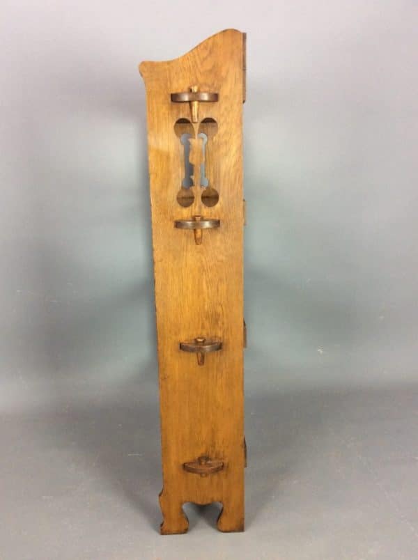 Arts & Crafts Oak Open Bookcase c1900 - Image 9