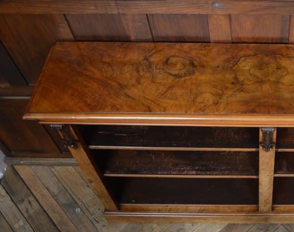 Victorian Walnut Bookcase/ Display Cabinet SAI2927 - Image 12