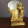 Large Art Nouveau Figural Mirror by Goldscheider c1895