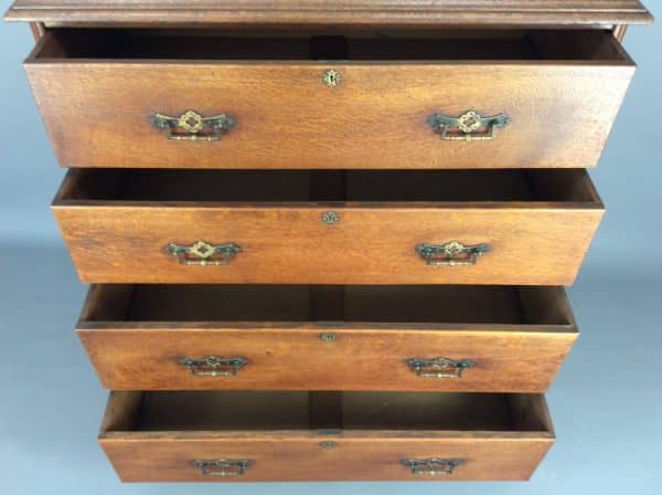 Arts & Crafts Chest of Drawers c1880 chest of drawers Antique Chest Of Drawers 9