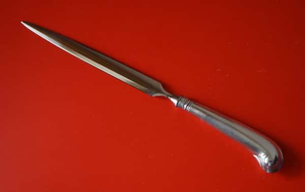 Sheffield Silver Pistol Handled Letter Opener – Boxed Antique Silver Letter Opener Antique Knives 5