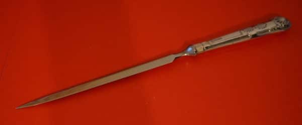 Sheffield Silver Pistol Handled Letter Opener - Collectible / Knife / Knives c.1982 - Image 4