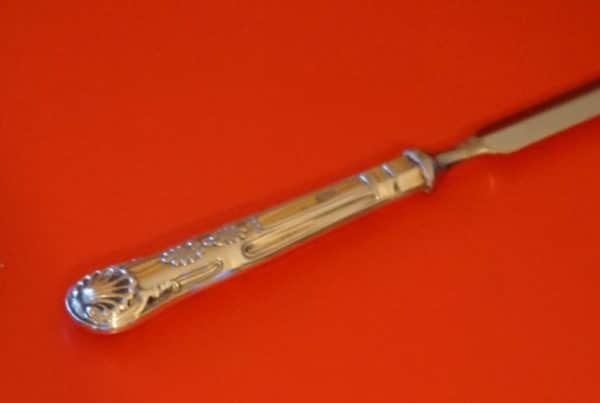 Sheffield Silver Pistol Handled Letter Opener - Collectible / Knife / Knives c.1982 - Image 3
