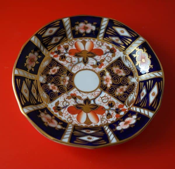 C.1921 Royal Crown Derby Imari Fluted Cup & Saucer - Collectable - Image 4