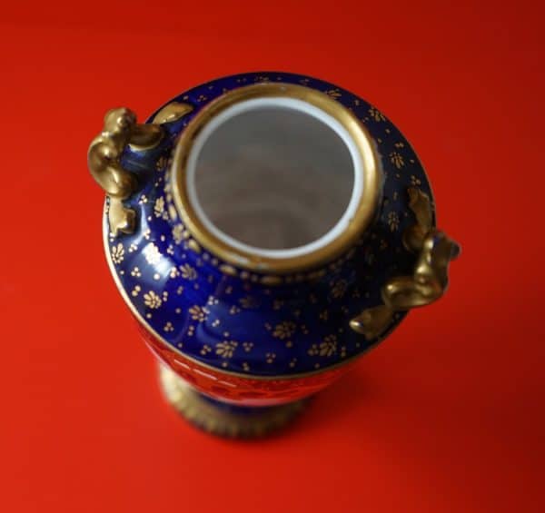 SALE – c 1890 Antique Royal Crown Derby Miniature Imari Vase – Collectible Limoges Bone China Antique Ceramics 5