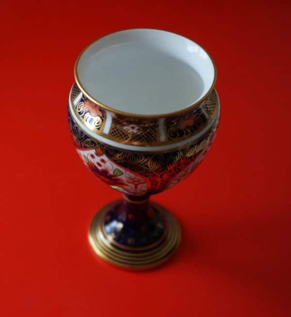 SALE - c 1913 Antique Royal Crown Derby Miniature Imari Vase - Collectible - Image 5