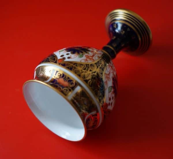 SALE - c 1913 Antique Royal Crown Derby Miniature Imari Vase - Collectible - Image 2