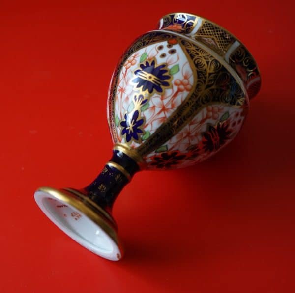 SALE - c 1913 Antique Royal Crown Derby Miniature Imari Vase - Collectible