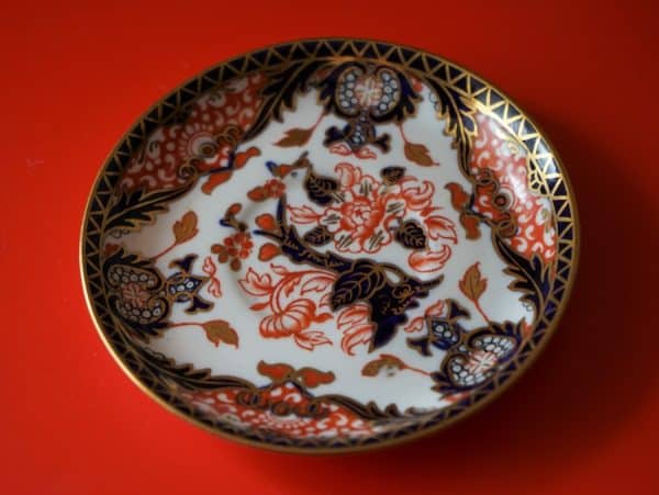 C 1924 Royal Crown Derby Miniature Imari Coffee Can & Saucer - Image 3