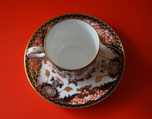 C 1924 Royal Crown Derby Miniature Imari Coffee Can & Saucer - Image 5