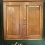 Period Oak Two Door Wall Cupboard Antique Cupboards