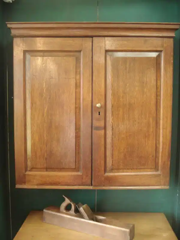 Period Oak Two Door Wall Cupboard Antique Cupboards 3