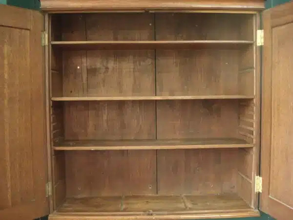 Period Oak Two Door Wall Cupboard - Image 6