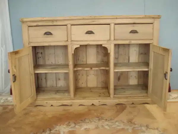 Tall 19th Century Pine Dog Kennel Dresser Base - Image 5