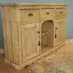 Tall 19th Century Pine Dog Kennel Dresser Base Antique Dressers