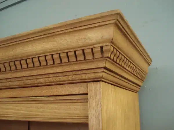 Blonde Mahogany Edwardian Bookcase - Image 10