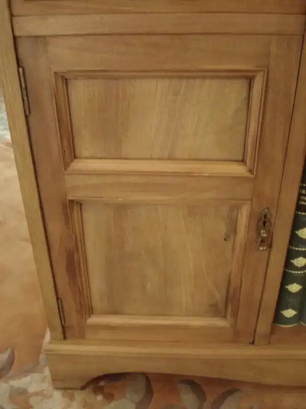 Blonde Mahogany Edwardian Bookcase - Image 3