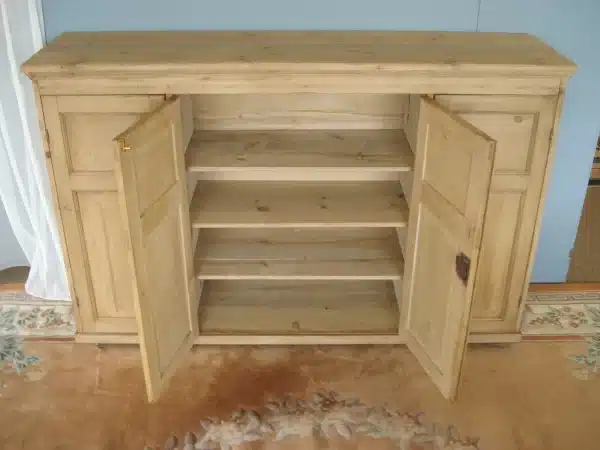 Four Door Pine Cupboard circa 1880 - Image 8