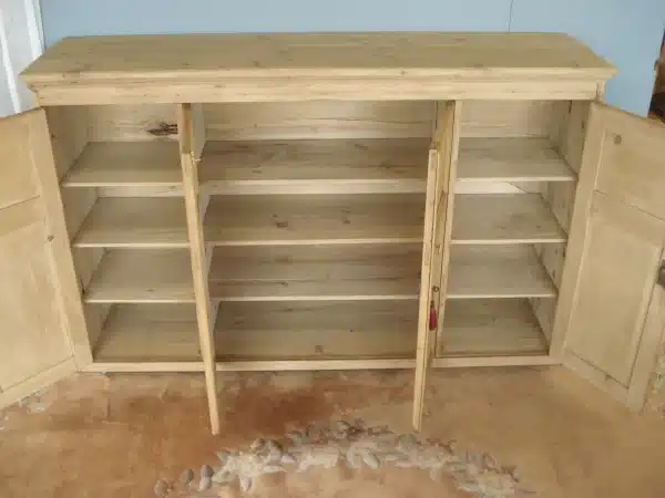Four Door Pine Cupboard circa 1880 - Image 7