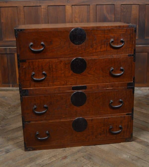 Japanese Elm Wood Tansu Chest SAI2916 Antique Draws 13