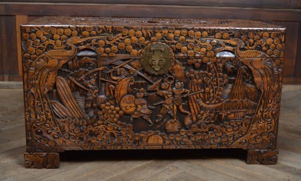 Chinese Camphor Wood Blanket / Storage Box SAI2940 Antique Chests 3