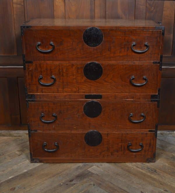 Japanese Elm Wood Tansu Chest SAI2916 Antique Draws 3