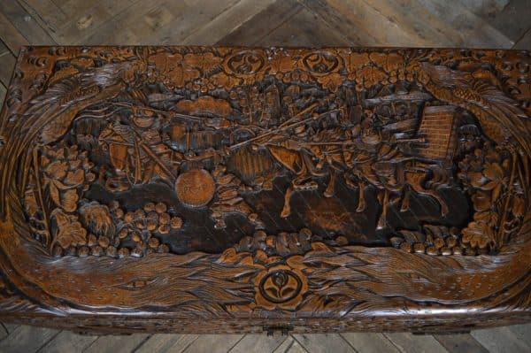 Chinese Camphor Wood Blanket / Storage Box SAI2940 Antique Chests 12