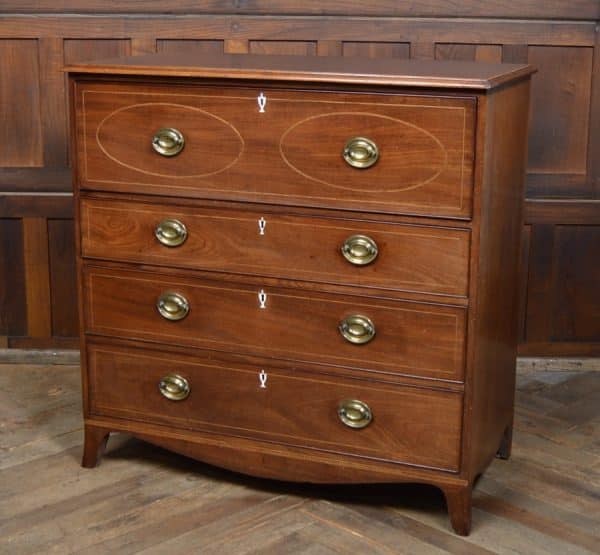 Regency Mahogany Secretaire Chest SAI2935 Antique Draws 3