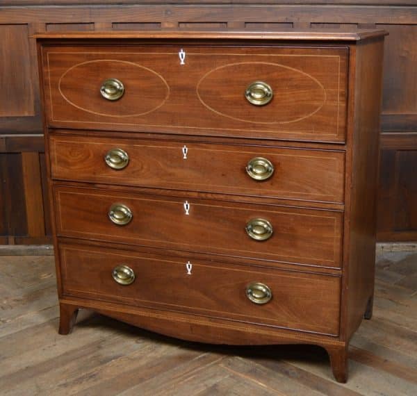 Regency Mahogany Secretaire Chest SAI2935 Antique Draws 7